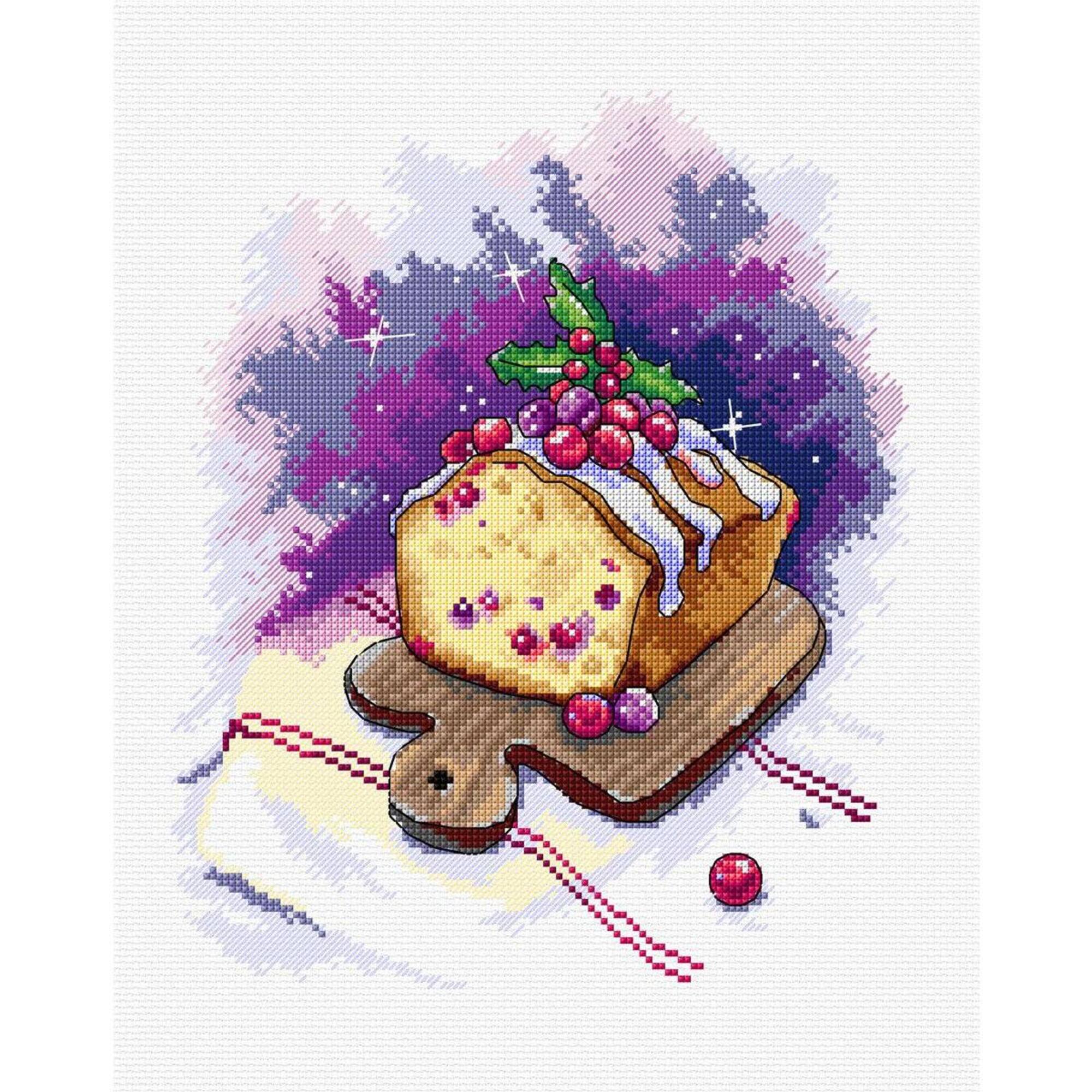 Crafting Spark Cake Counted Cross-Stitch Kit